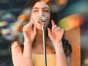 lorde bong|New video from pop star Lorde shows singer blissfully taking a hit .